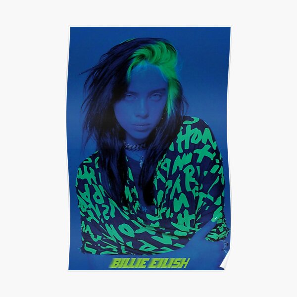 Billieeilishs Best Singer || 0003 Poster Poster RB1210 product Offical billieeilish Merch
