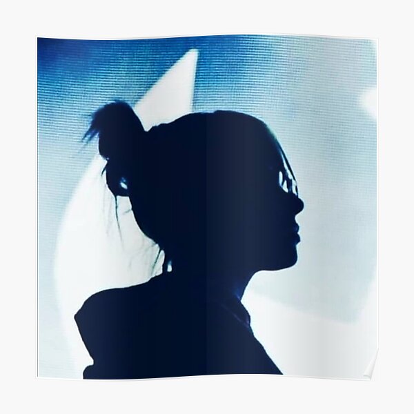 Black Awesome Silhouette Billie Poster RB1210 product Offical billieeilish Merch