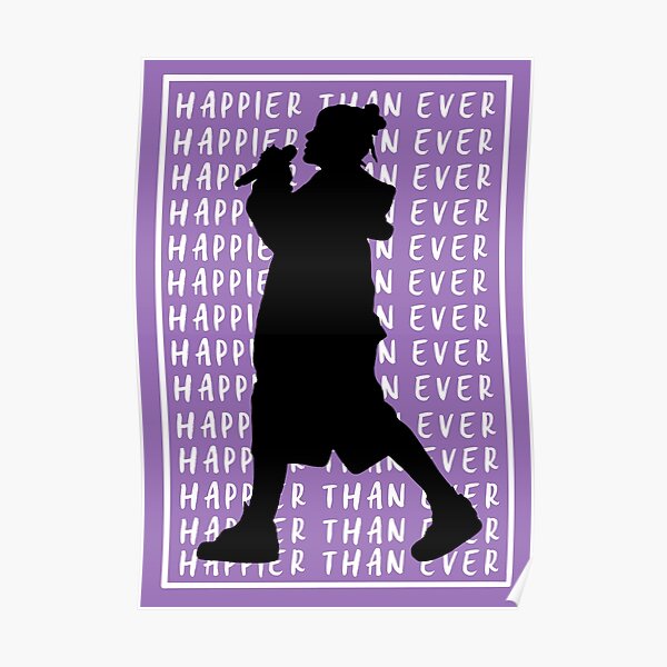 Billie Eilish - happier than ever Poster RB1210 product Offical billieeilish Merch