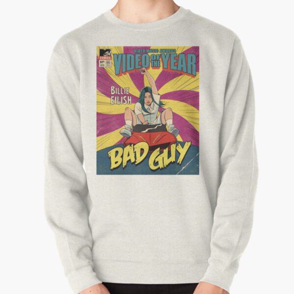 Funny Bad Guy Comics Poster Pullover Sweatshirt RB1210 product Offical billieeilish Merch