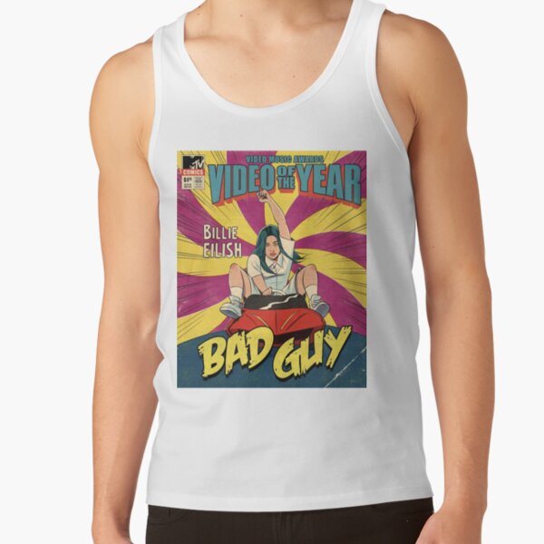 Funny Bad Guy Comics Poster Tank Top RB1210 product Offical billieeilish Merch