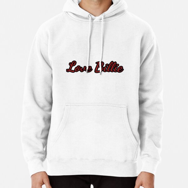 Love Billie Typography    Pullover Hoodie RB1210 product Offical billieeilish Merch