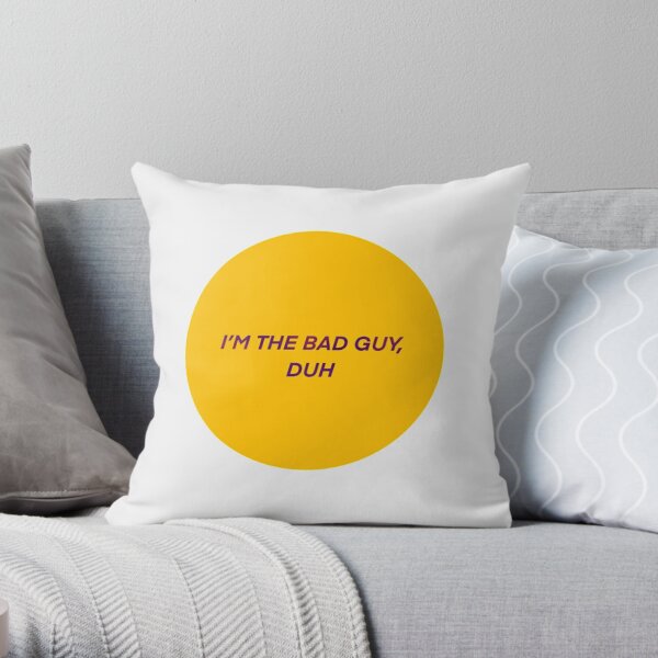 Billie  Bad guy| Perfect Gift|billie eilish gift Throw Pillow RB1210 product Offical billieeilish Merch