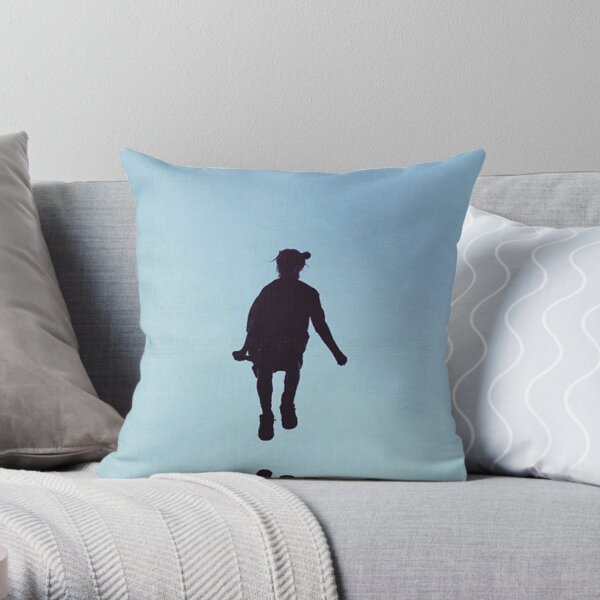 Black Awesome Silhouette Billie Throw Pillow RB1210 product Offical billieeilish Merch