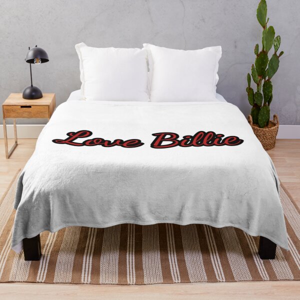 Love Billie Typography    Throw Blanket RB1210 product Offical billieeilish Merch