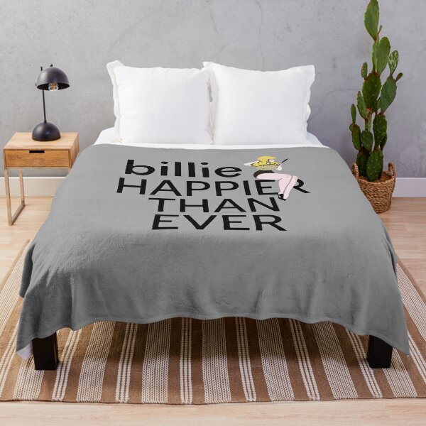 Billie Eilish Merch Pretty Boy Billie Happier Than Ever Throw Blanket RB1210 product Offical billieeilish Merch