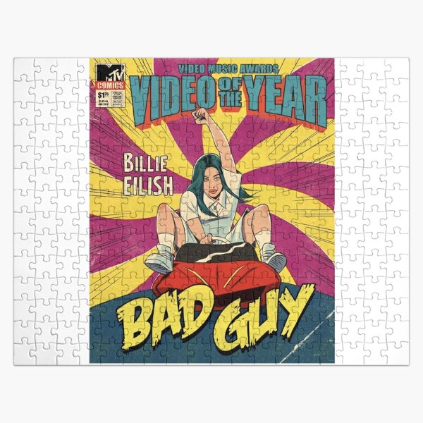 Funny Bad Guy Comics Poster Jigsaw Puzzle RB1210 product Offical billieeilish Merch