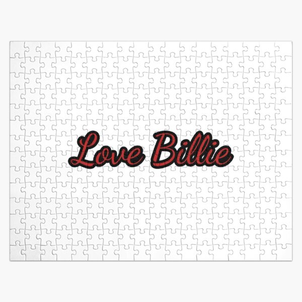 Love Billie Typography    Jigsaw Puzzle RB1210 product Offical billieeilish Merch