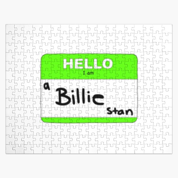 hello I am a billie stan   Jigsaw Puzzle RB1210 product Offical billieeilish Merch