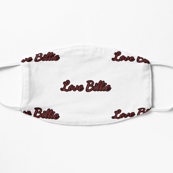 Love Billie Typography    Flat Mask RB1210 product Offical billieeilish Merch