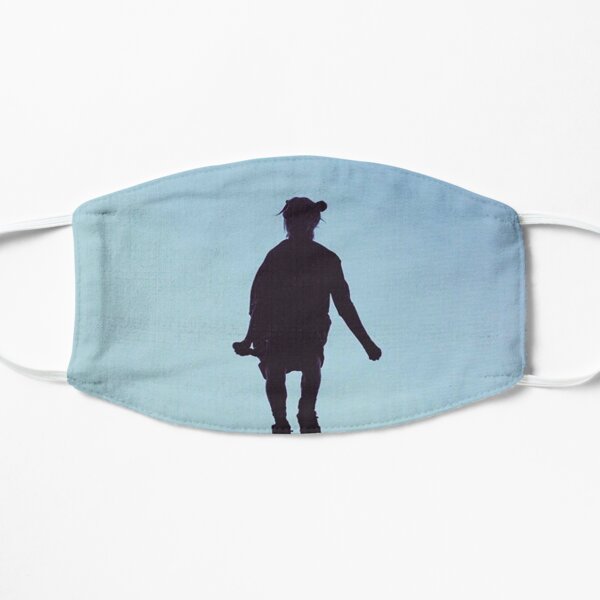 Black Awesome Silhouette Billie Flat Mask RB1210 product Offical billieeilish Merch